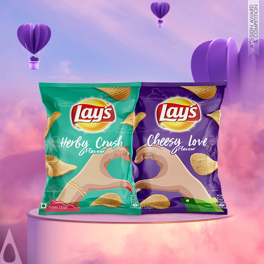 Bronze Packaging Design Award Winner 2022 Lay's Love Packaging 