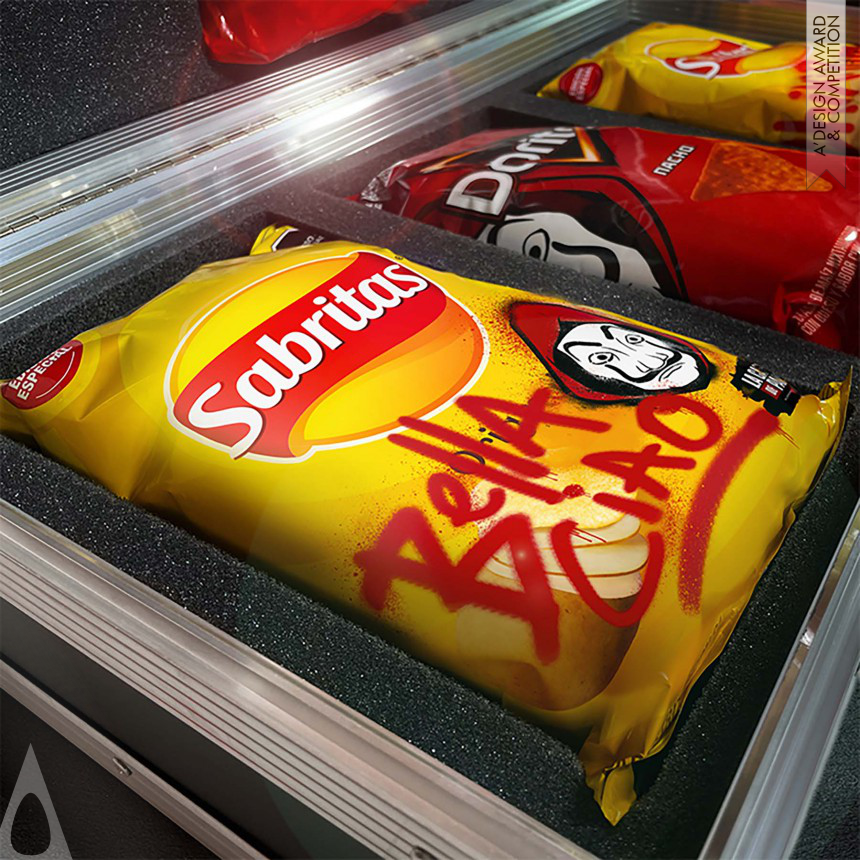 PepsiCo Design and Innovation's Sabritas X Netflix Money Heist Food Packaging