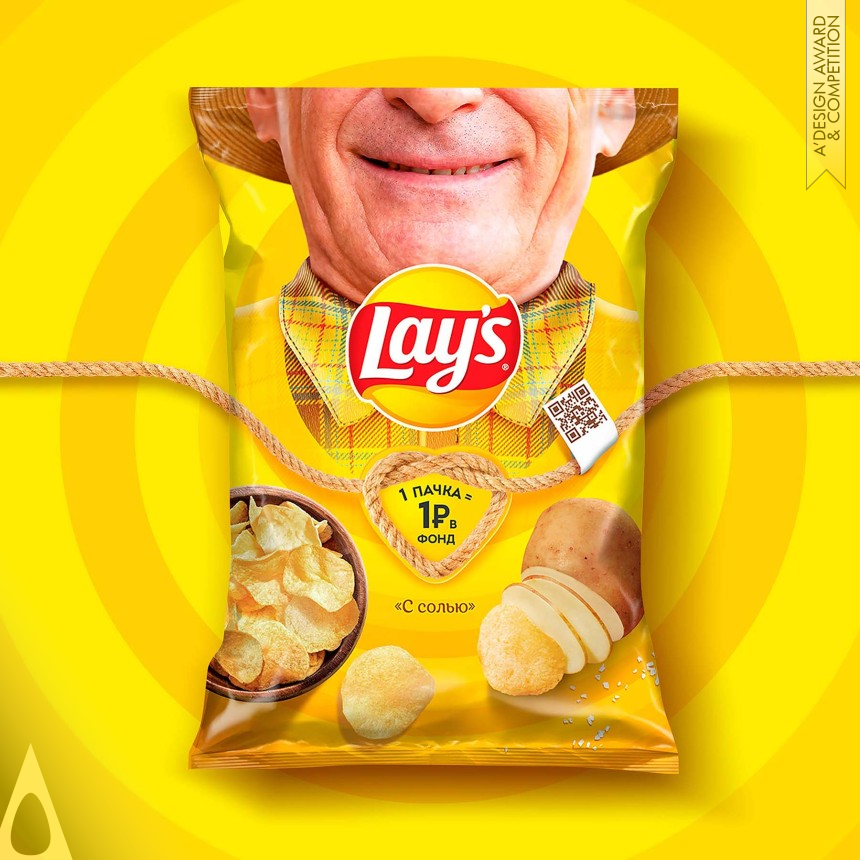 Bronze Packaging Design Award Winner 2022 Lay's Smiles Campaign Food Packaging 