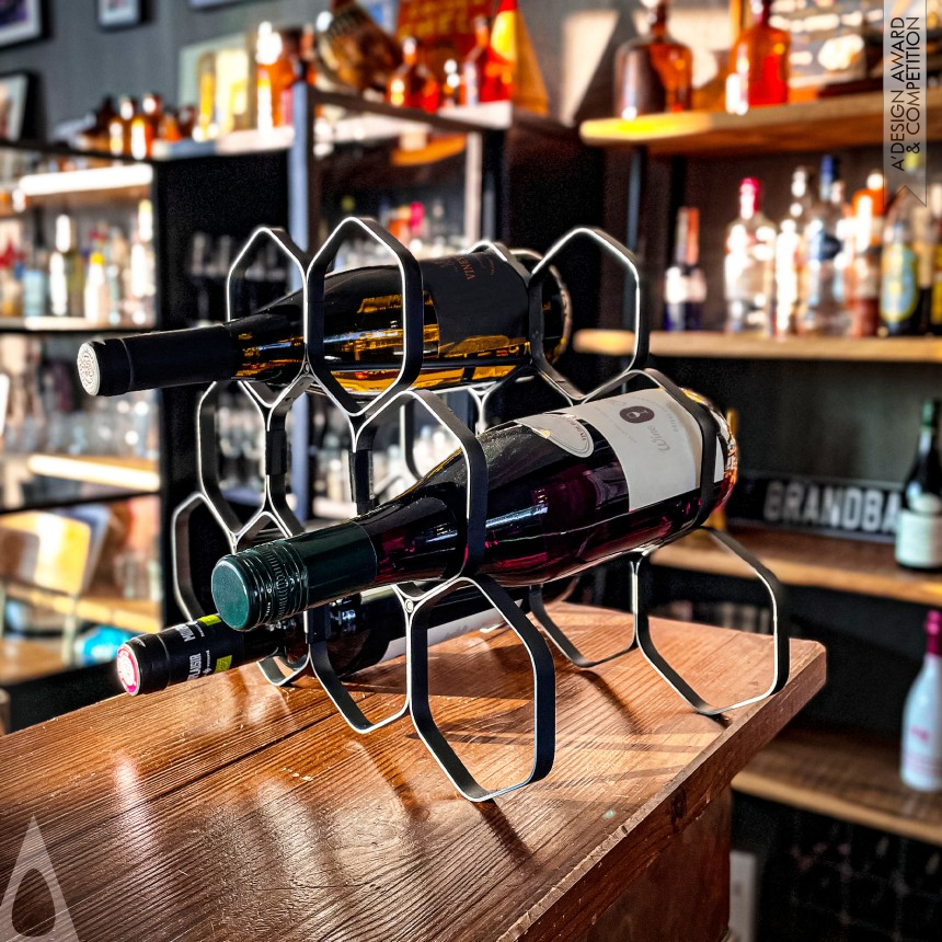 Silver Bakeware, Tableware, Drinkware and Cookware Design Award Winner 2022 WineStax Stackable Wine Rack 