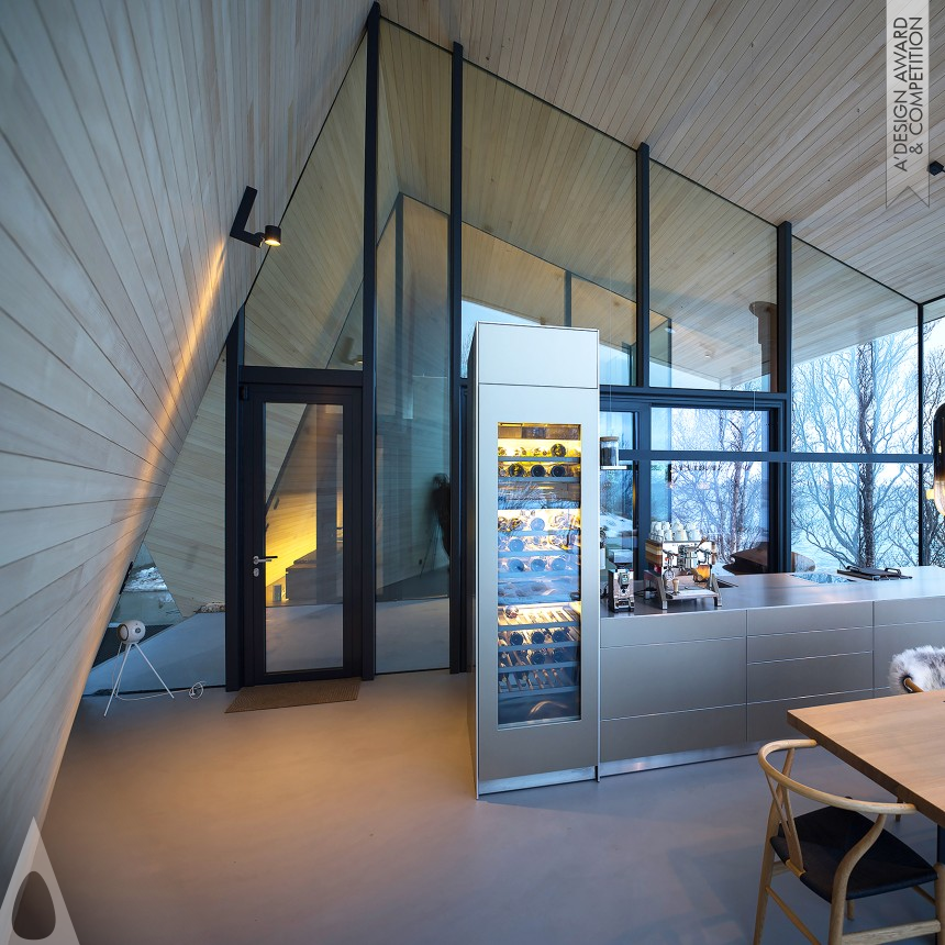 Silver Interior Space and Exhibition Design Award Winner 2022 Aurora Lodge Chalet 