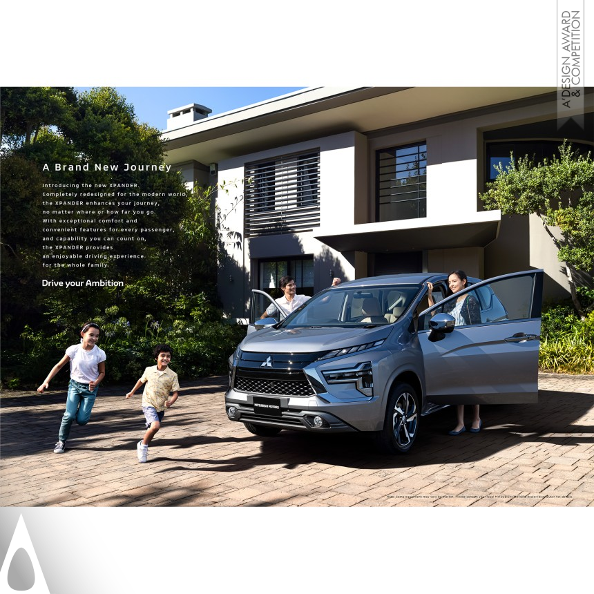 Silver Graphics, Illustration and Visual Communication Design Award Winner 2022 Mitsubishi Motors Xpander Car Brochure 