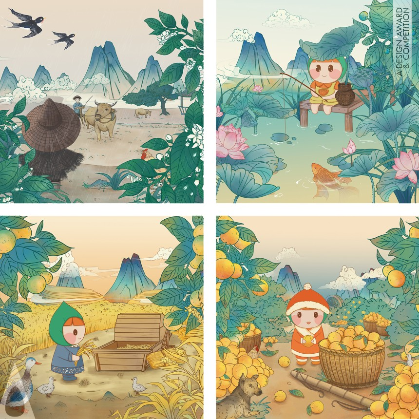 Weimiao Du and Yu Li's Orange Has a Bright Future Illustration