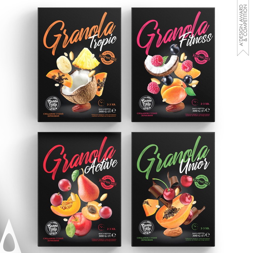 Olga Takhtarova's Granovita Granola Packaging