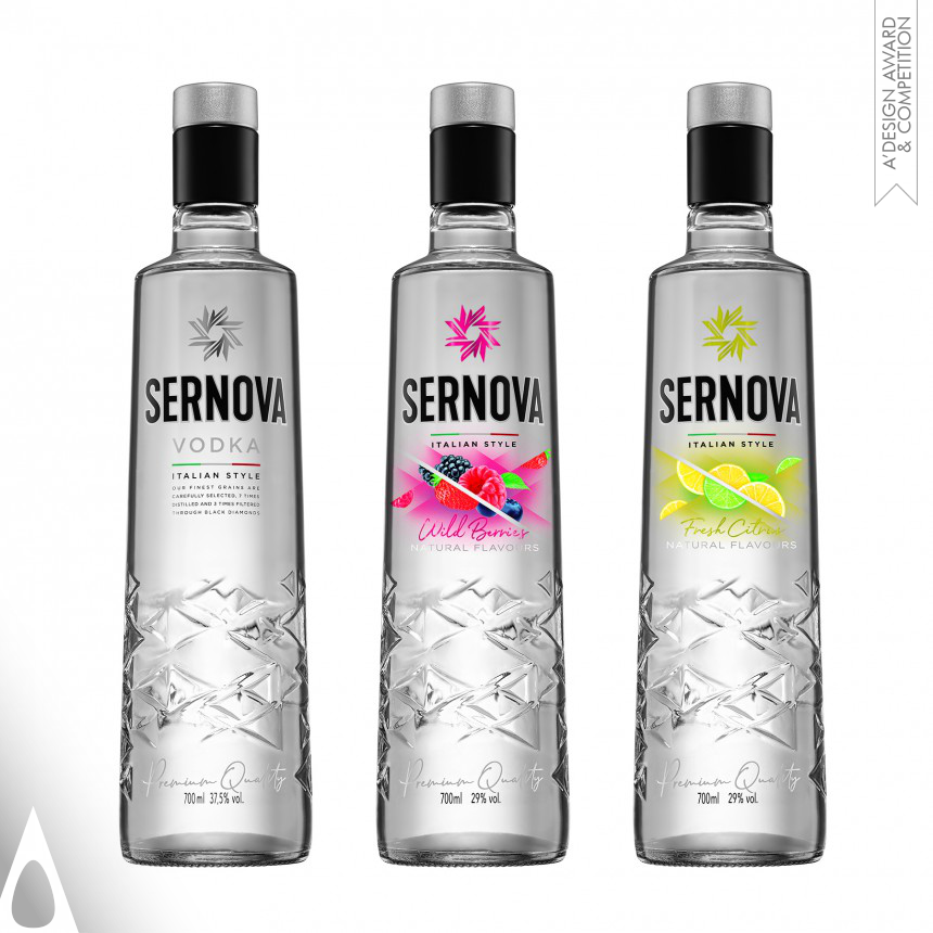 Sernova Vodka - Silver Packaging Design Award Winner