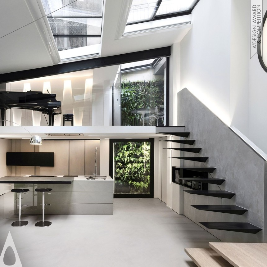 Silver Interior Space and Exhibition Design Award Winner 2023 Borromei Loft Residential 