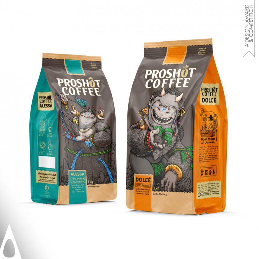 Proshot Coffee - Silver Packaging Design Award Winner