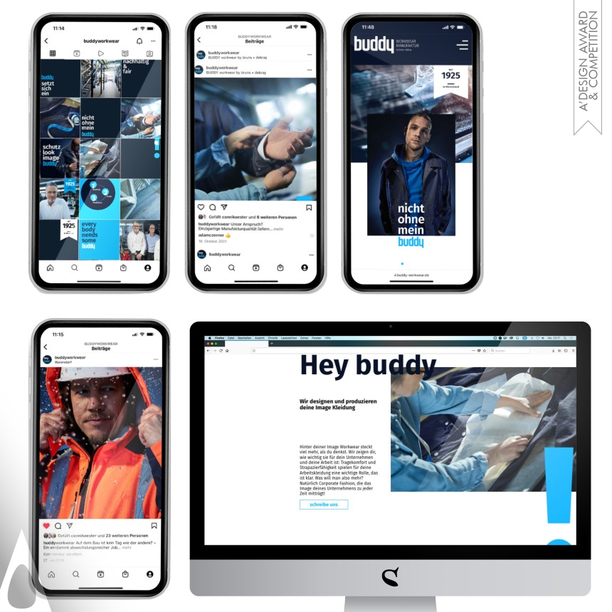 Pilotfisch GmbH and Co. KG's Buddy Workwear Brand Identity