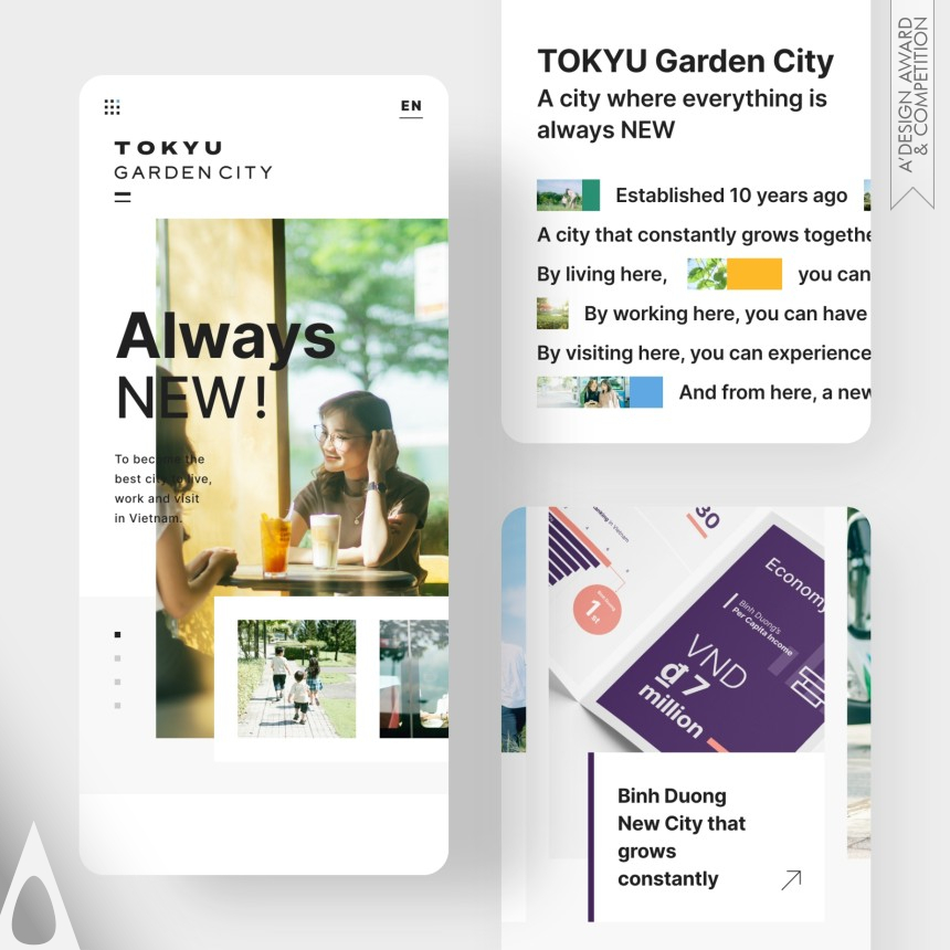 Tokyu Garden City - Silver Website and Web Design Award Winner