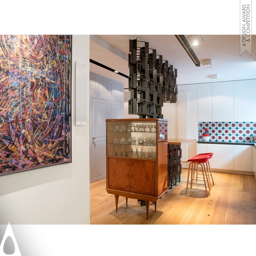 Iron Interior Space and Exhibition Design Award Winner 2022 Vintage Remix Apartment Interior 