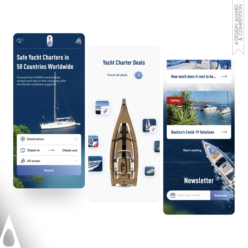 Iron Website and Web Design Award Winner 2022 Boatico Website 