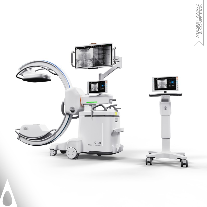 Silver Medical Devices and Medical Equipment Design Award Winner 2022 IC100 Mobile 3D X-ray Fluoroscope Medical Device 