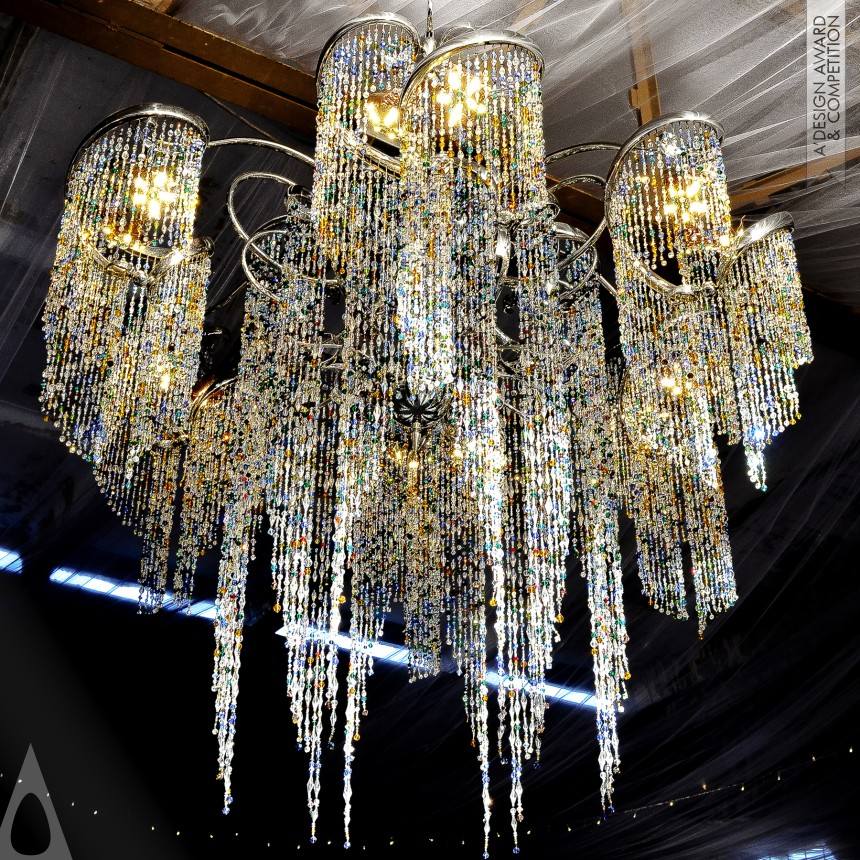 Iron Limited Edition and Custom Design Award Winner 2022 Anastazya Chandelier 