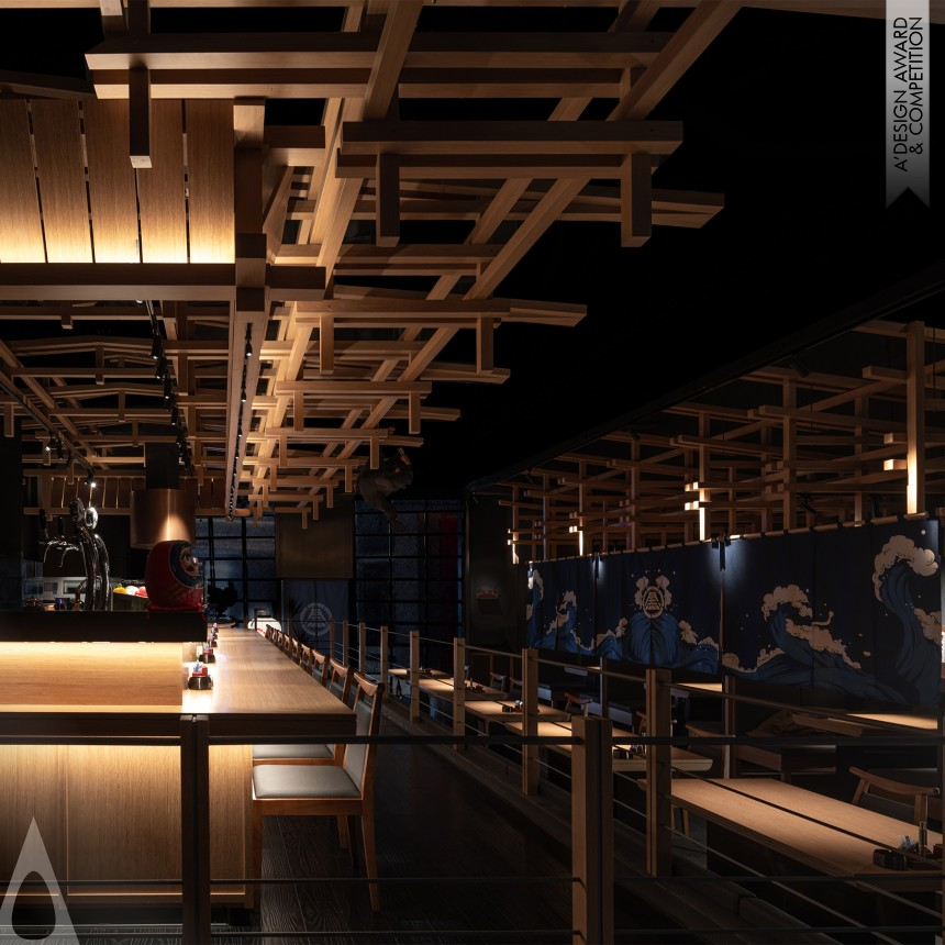 Silver Interior Space and Exhibition Design Award Winner 2022 Kuromon Ichiban Dining Space Design 