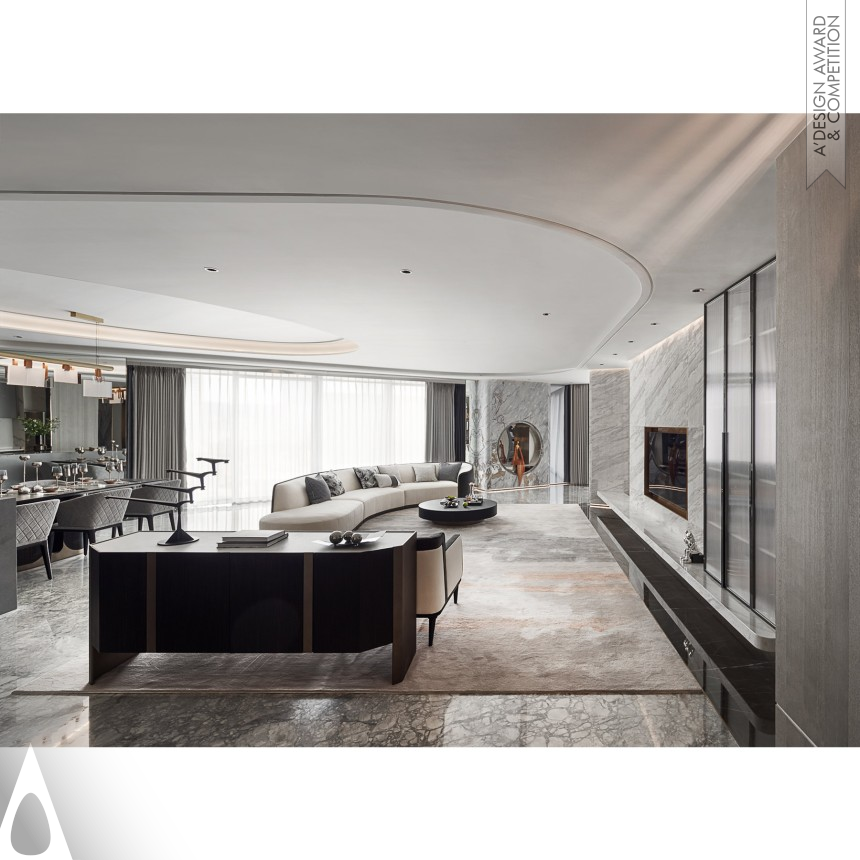 Bronze Interior Space and Exhibition Design Award Winner 2023 The River One Residential Apartment 