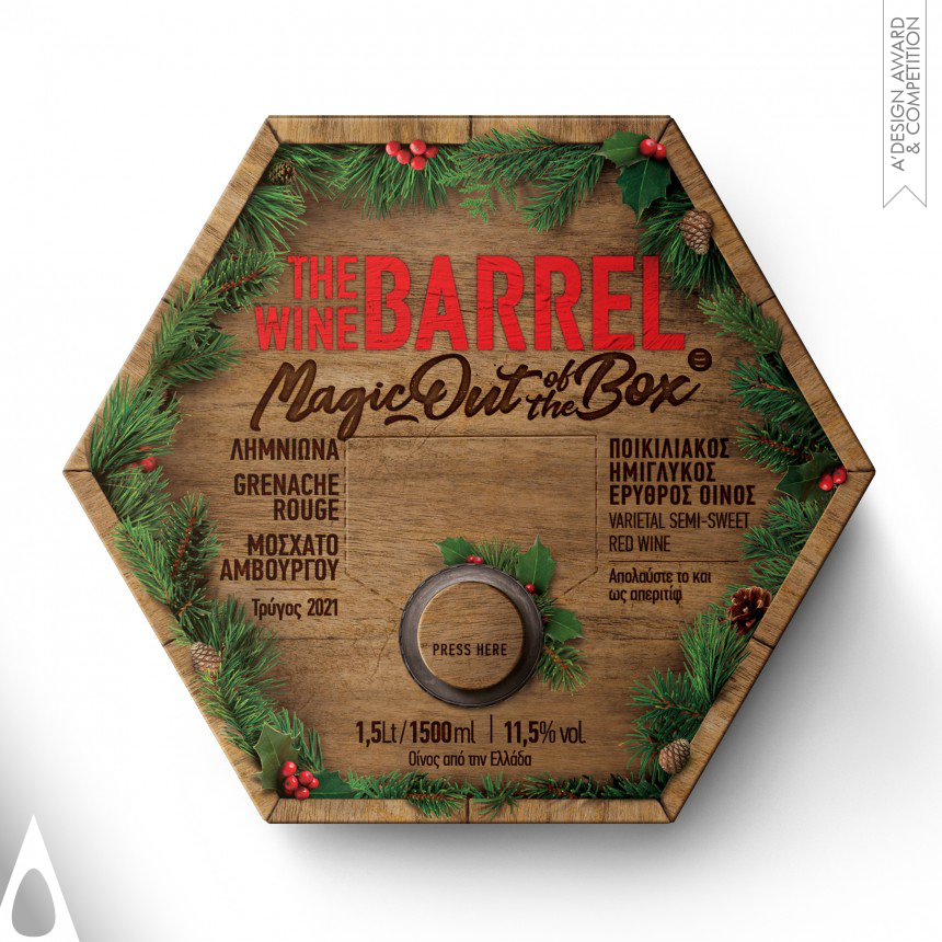 Iron Packaging Design Award Winner 2023 The Wine Barrel Xmas Limited Edition Packaging 