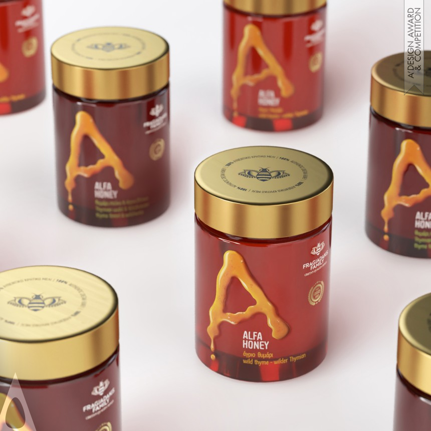 Bronze Packaging Design Award Winner 2023 Alfa Honey Packaging 