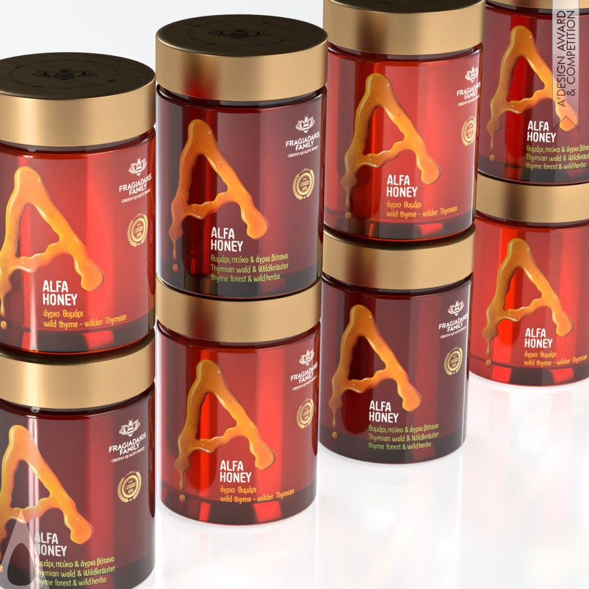 Antonia Skaraki's Alfa Honey Packaging