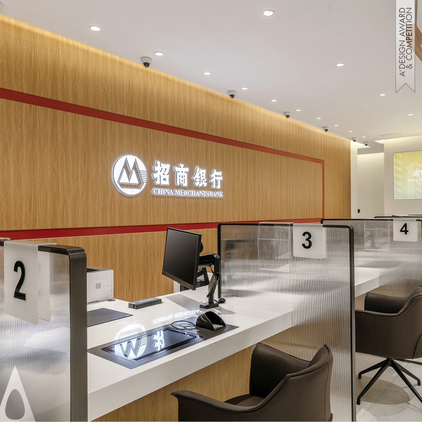 Iron Interior Space and Exhibition Design Award Winner 2023 China Merchants Bank Store Identity 