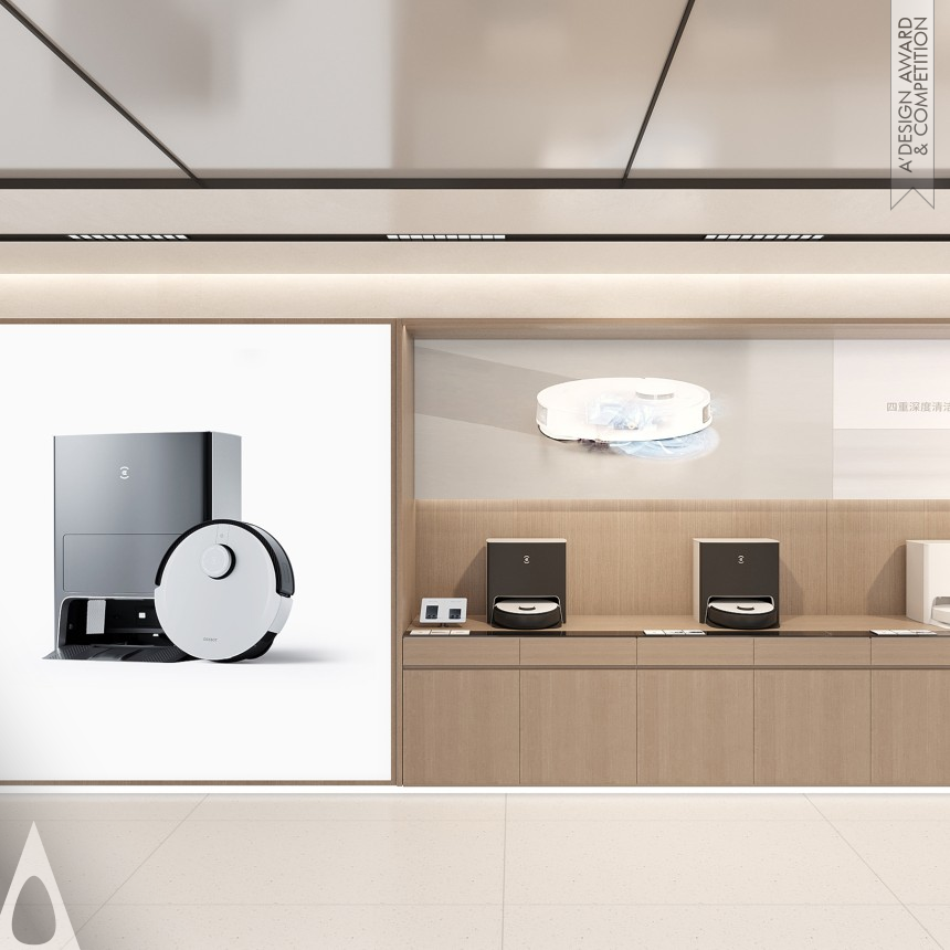 Iron Interior Space and Exhibition Design Award Winner 2023 Ecovacs Store Identity Design 