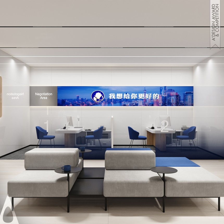 Bank Of Shanghai Flagship Store designed by Shenzhen Scene Aesthetic Design Co., Ltd