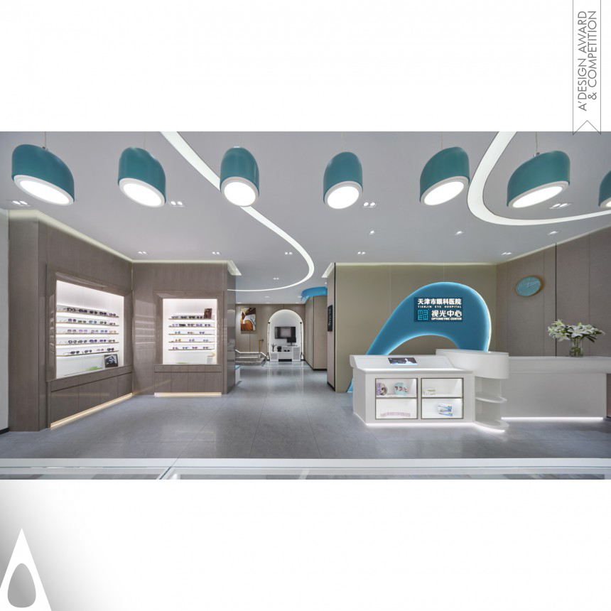 Iron Interior Space and Exhibition Design Award Winner 2023 Warmth Hebei Optometry Center 