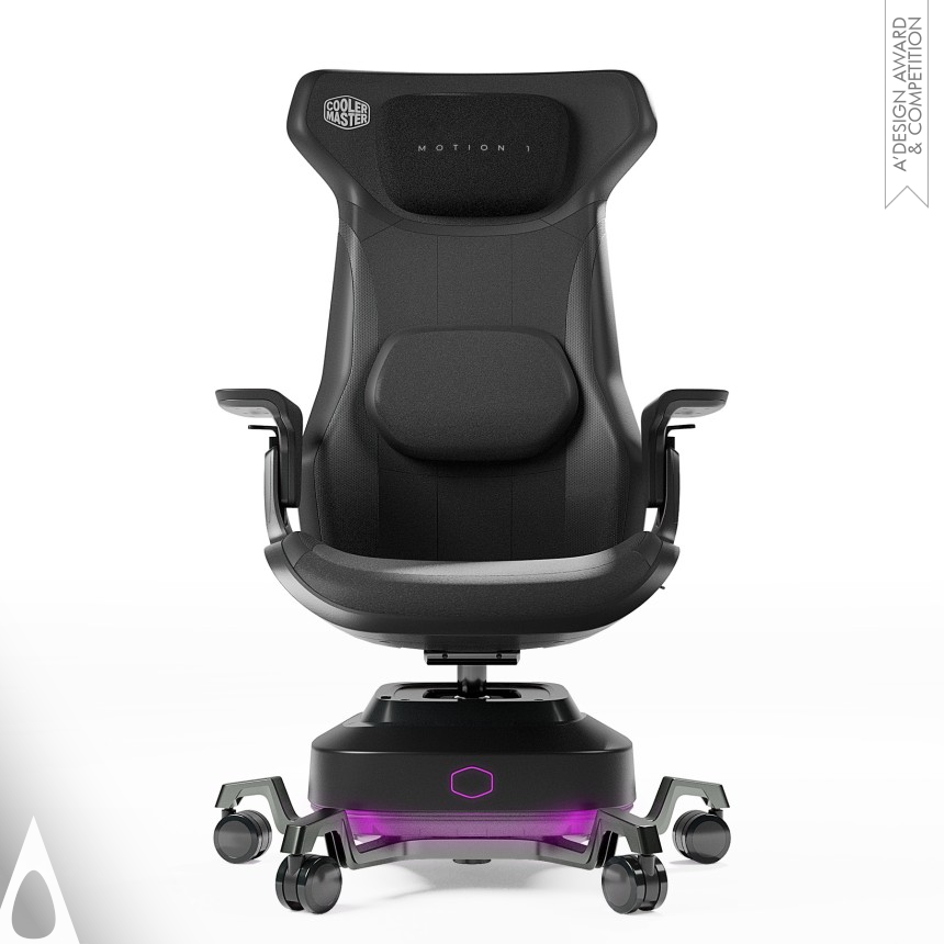 Golden Computers and Peripheral Devices Design Award Winner 2023 Cooler Master Motion 1 Haptic Gaming Chair 