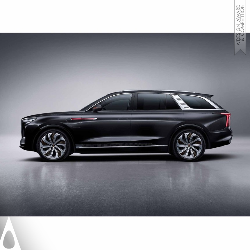 Platinum Car and Land Based Motor Vehicles Design Award Winner 2023 Hongqi E-HS9 Full Electric Car 