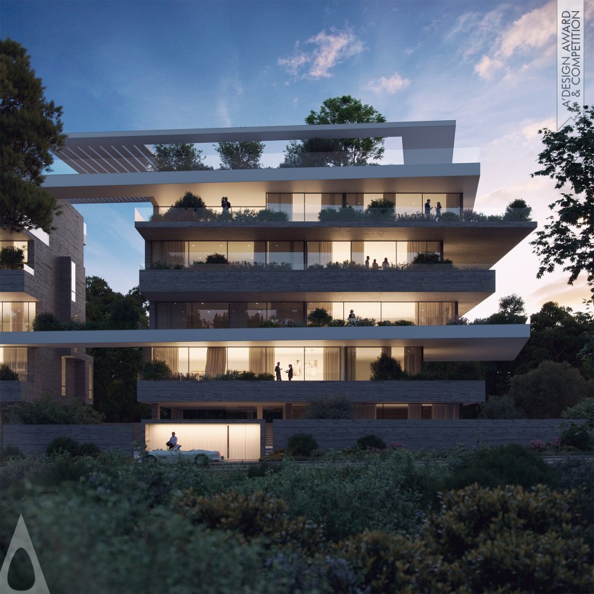 Cascading Terraces designed by Potiropoulos and Partners