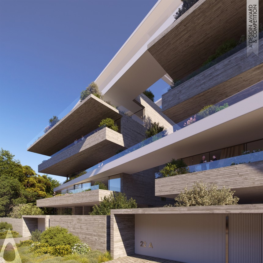 Cascading Terraces - Golden Architecture, Building and Structure Design Award Winner