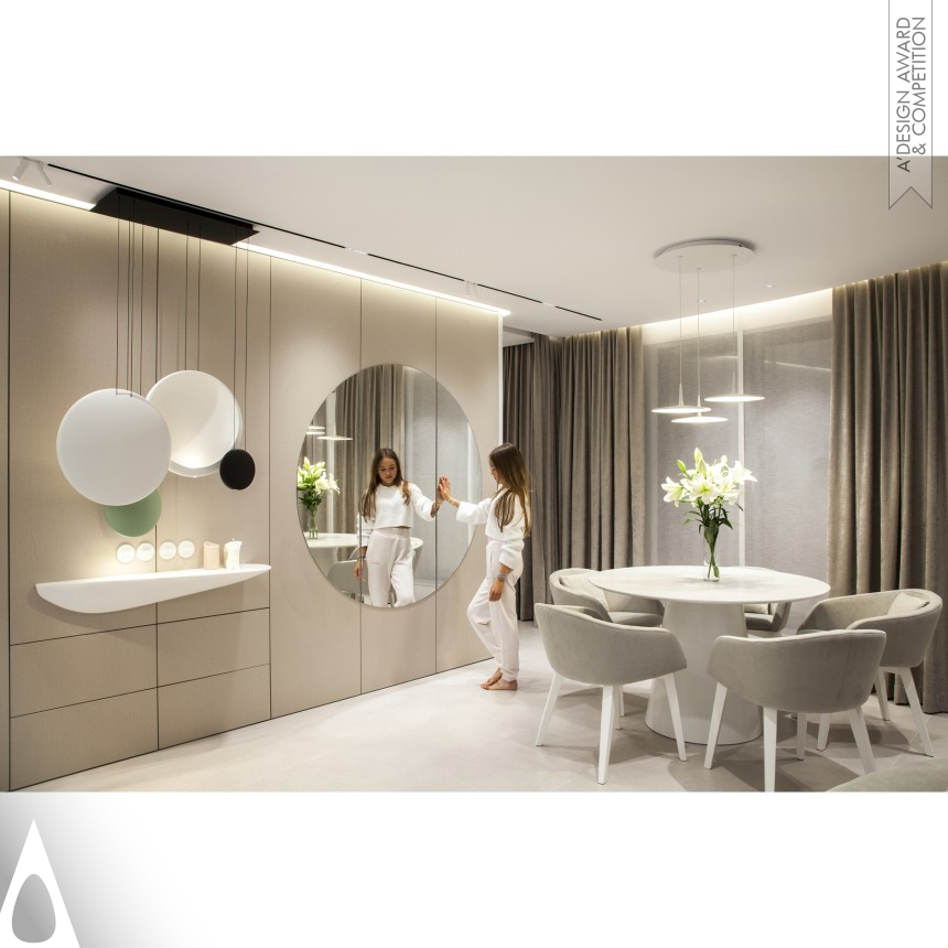 Silver Interior Space and Exhibition Design Award Winner 2023 Curved Residential 