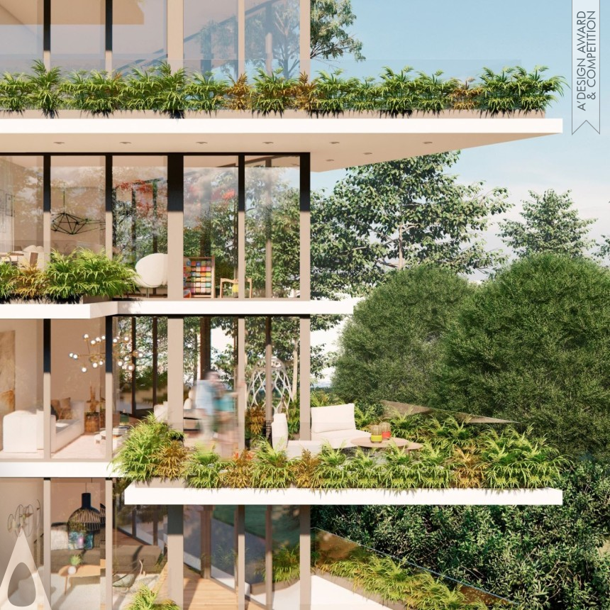 Bronze Architecture, Building and Structure Design Award Winner 2023 Promenade Residential Building  