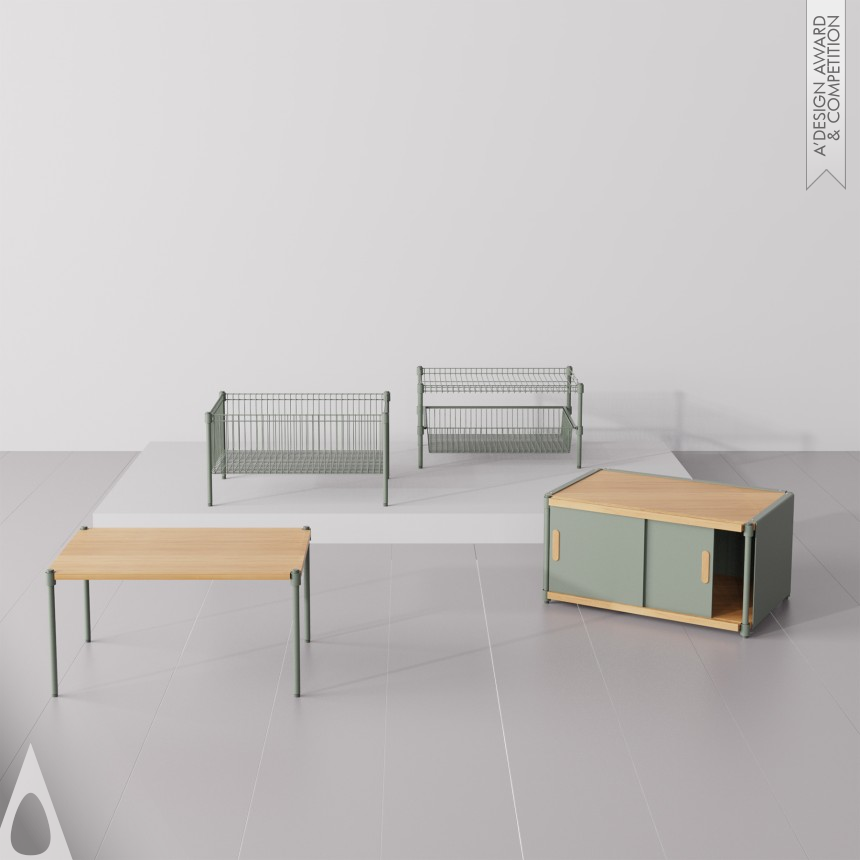 Bronze Furniture Design Award Winner 2023 4 in 1 System Storage Unit 