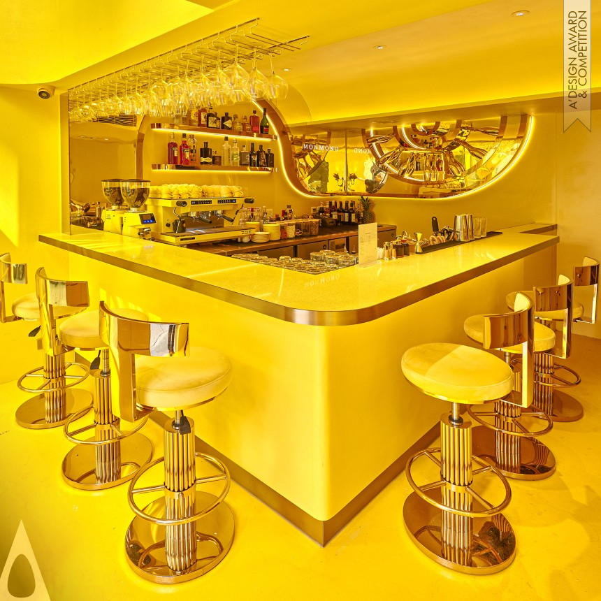 Bronze Interior Space and Exhibition Design Award Winner 2023 Monmono Yellow Restaurant and Gallery 