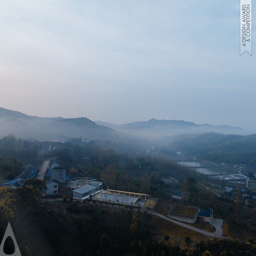 Bronze Architecture, Building and Structure Design Award Winner 2023 Qinglong Ting Landscape Pavilion 