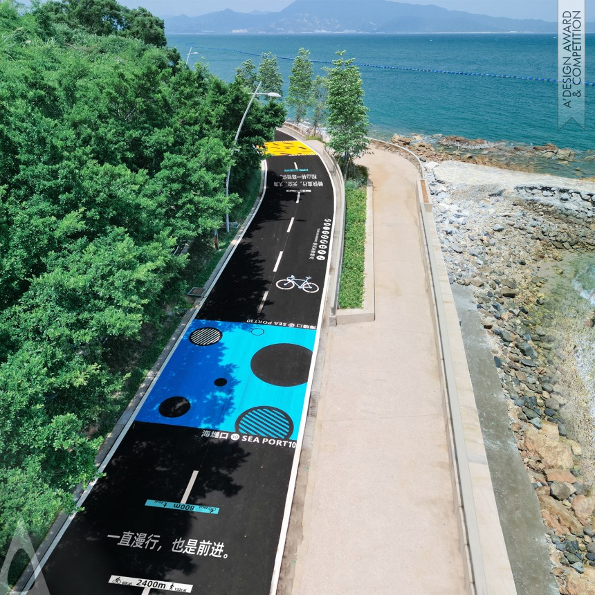 Silver Graphics, Illustration and Visual Communication Design Award Winner 2023 Eastern Seawall Signage System and Environmental Graphic 