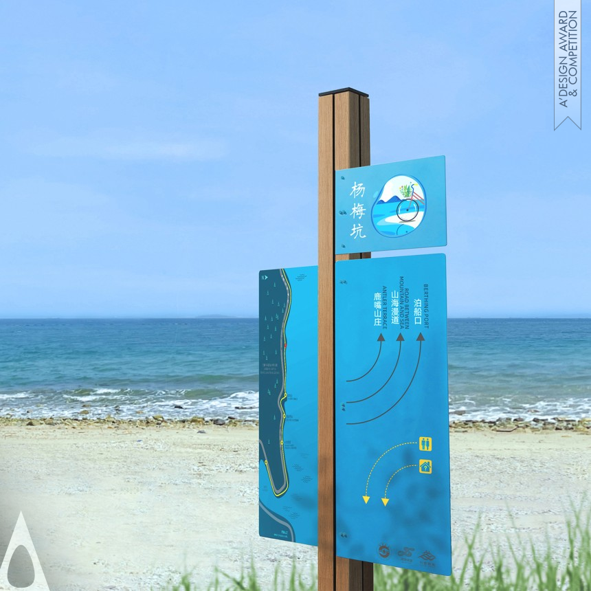 Yi Zhang's Eastern Seawall Signage System and Environmental Graphic