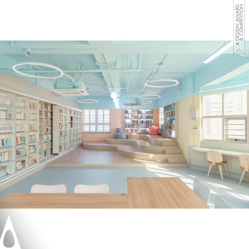 Bronze Interior Space and Exhibition Design Award Winner 2023 Oksoo Elementary School Library 