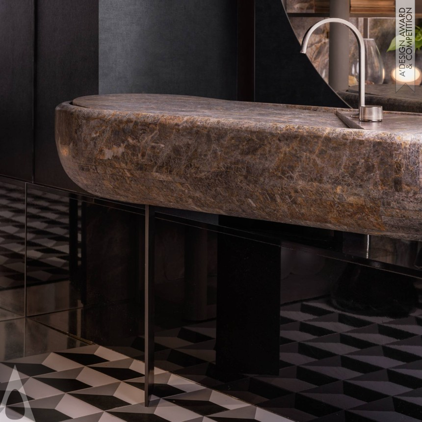 Silver Bathroom Furniture and Sanitary Ware Design Award Winner 2023 Equilibrio Sculptural Sink 