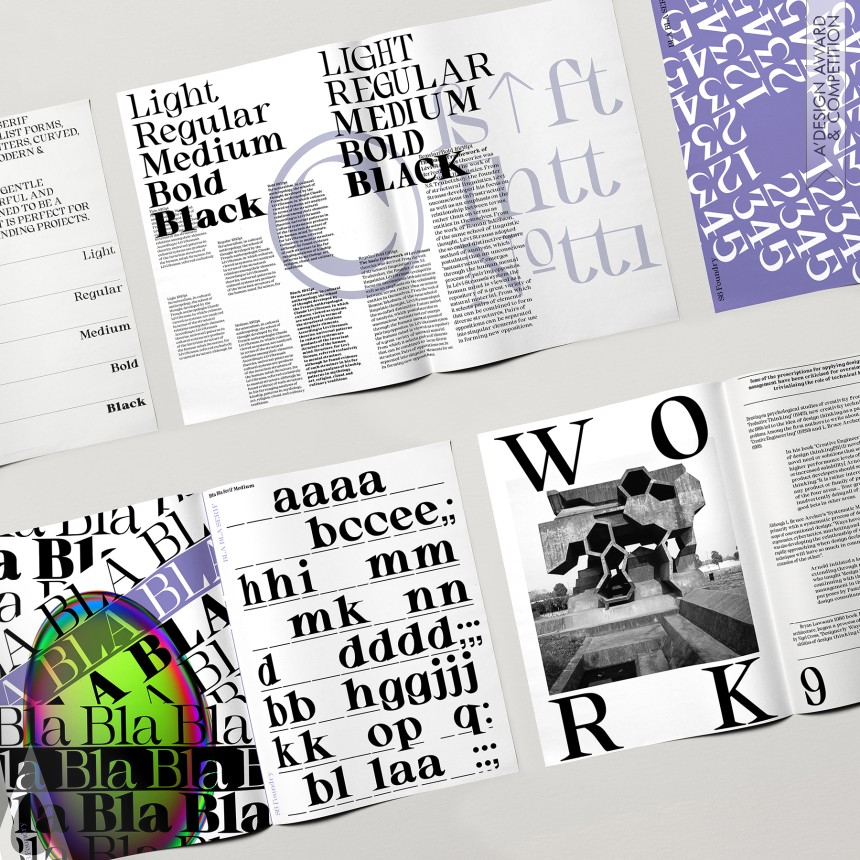 Bla Bla Serif - Bronze Graphics, Illustration and Visual Communication Design Award Winner