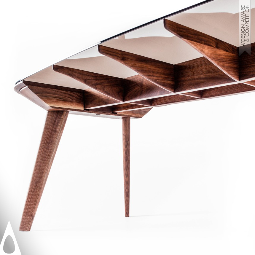 Bronze Furniture Design Award Winner 2023 Herringbone Dining Table 