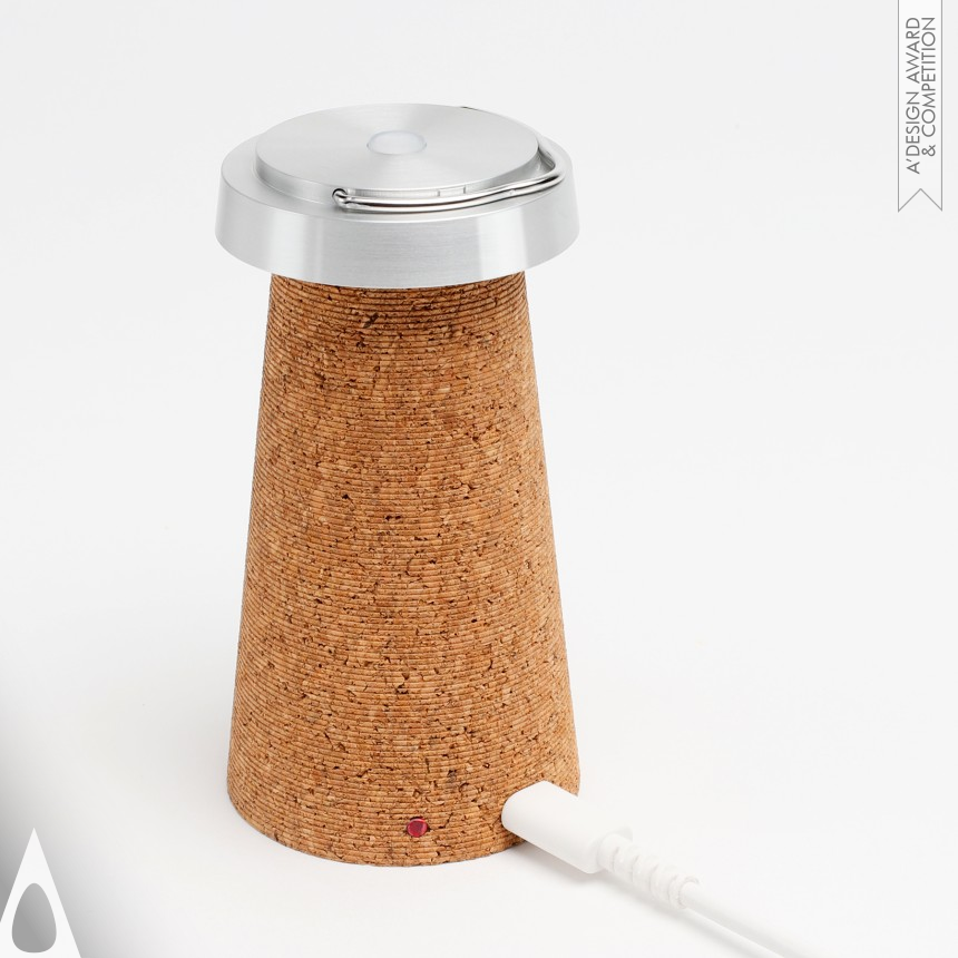 Takanori Urata's Lead Recycled Cork LED Lantern