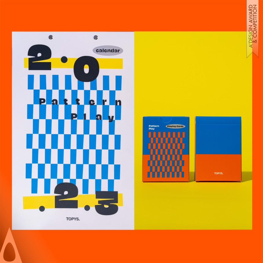 Bronze Graphics, Illustration and Visual Communication Design Award Winner 2023 Pattern Play Playing Cards Calendar 