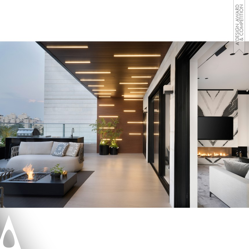 Bronze Interior Space and Exhibition Design Award Winner 2023 Ysm House Parallel Lines Luxury Penthouse 