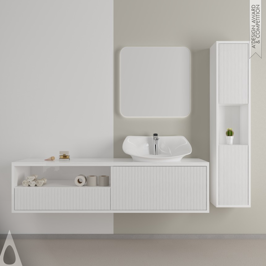 Bronze Bathroom Furniture and Sanitary Ware Design Award Winner 2023 Serel Lily Countertop Washbasin 