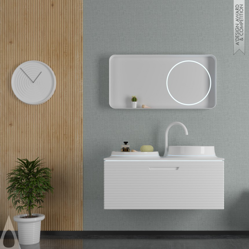 Golden Bathroom Furniture and Sanitary Ware Design Award Winner 2023 Serel Passion Smart Washbasin 