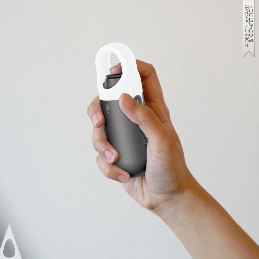 Silver Futuristic Design Award Winner 2023 Aria AR Spray Controller 