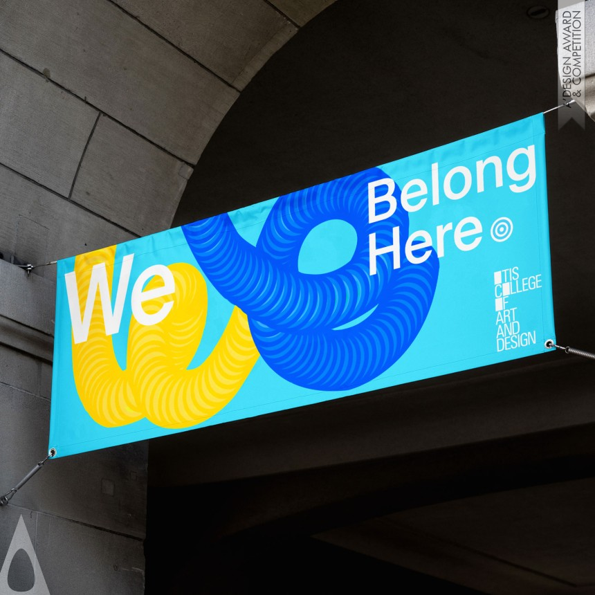 Silver Graphics, Illustration and Visual Communication Design Award Winner 2023 We Belong Here Corporate Identity 