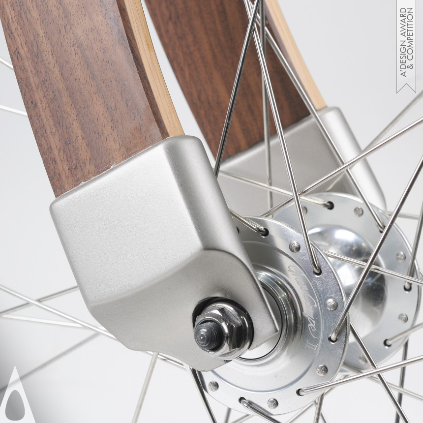 Golden Bicycle Design Award Winner 2023 Moccle Wooden Bicycle 