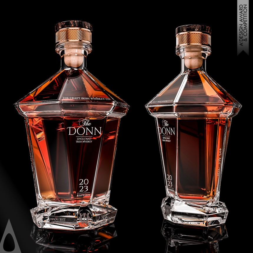 Golden Packaging Design Award Winner 2023 The Donn Single Malt Irish Whiskey 